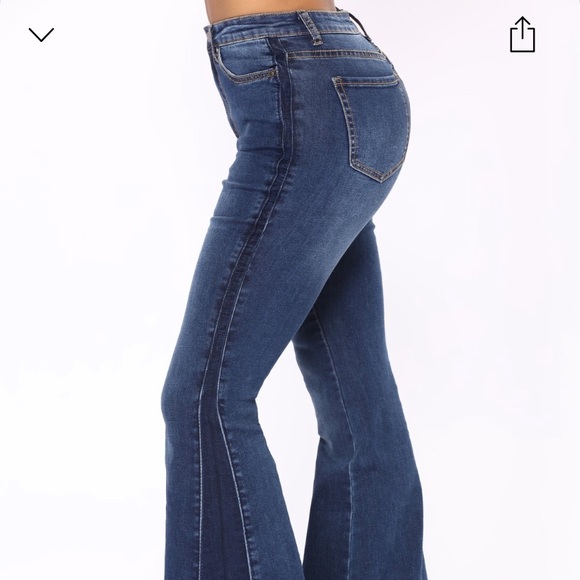 Fashion nova bell bottom flare jeans size S - Picture 2 of 2